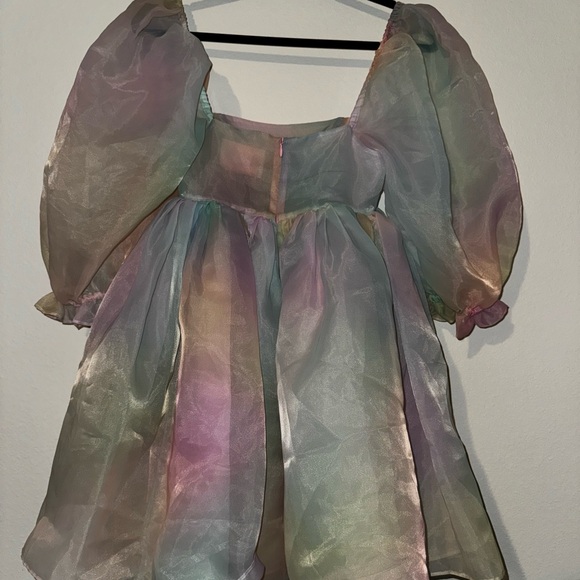 Selkie rainbow puff dresss original rainbow bow first release HTF number size 2 - Picture 7 of 12